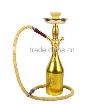 fashion golden wine bottle hookah shisha