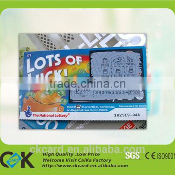 custom top grade scratch card from China golden manufacturer