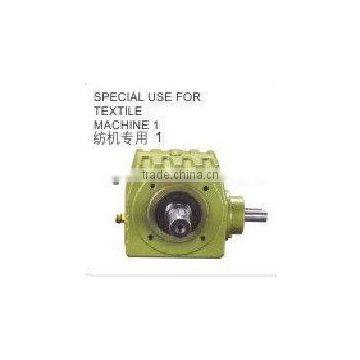 Special gearbox/speed gear reducer for textile machine