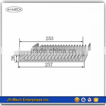 Big aluminum extrusion heat sinks with anodization 30 cm height