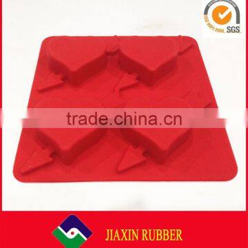 Silicone Heart Shaped Flower Shape Cake Mold photo-2