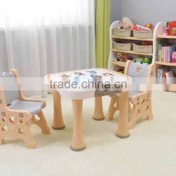Kids Plastic Study Table With Bookshelf photo-2