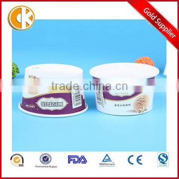 Disposable Double Single Wall Paper Frozen Yogurt Bowl Supplier