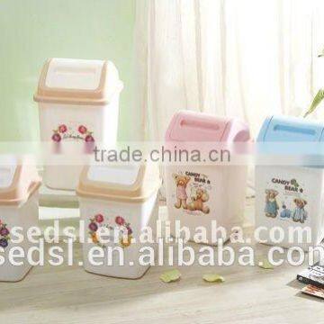 New Desktop Household Trash Can Office Plastic Recycle Waste Bin photo-3