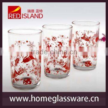 8oz silk screen printing water glass cup/drinking/Juice cup