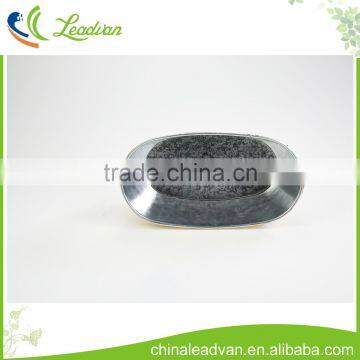 Hot Sale Natural Antique Oval Galvanized Flower Pot With Tree Skin Outside photo-2