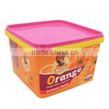 2.7L IML Biscuit Plastic Container With Lid,Square PP Biscuit Box,IML Food Container. photo-5