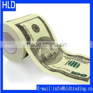 Zhejiang Manufacturer 100 Dollar Bill Toilet Paper