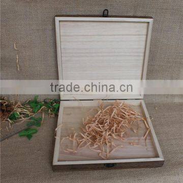 Square Vintage Lightweight Decorative Wooden Remote Storage Box photo-5