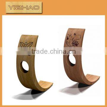 Made in China new design wooden wine holder ,single wine bottle holder