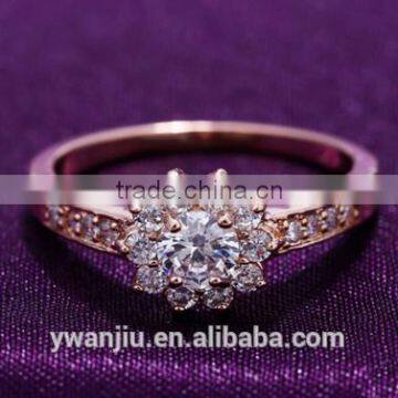 Wholesale Stock Small Order Fashion Women Flower Zircon Rings photo-3