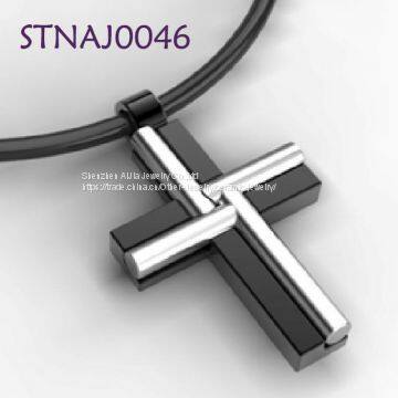 Decorative Jewelry Mens Cross Stainless Steel Pendant