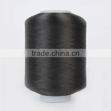 Factory prices high quality black spandex covered yarn spandex /polyester covered yarn for weaving 2075