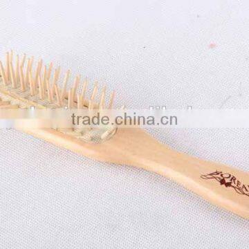 64 holes wooden message/comb hair brush