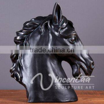 China Supplier Wholesale High Quality Resin Craft Fiberglass Head Horse photo-2