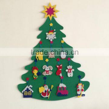 2017 china new 100% wool felt craft decoration christmas tree in stock