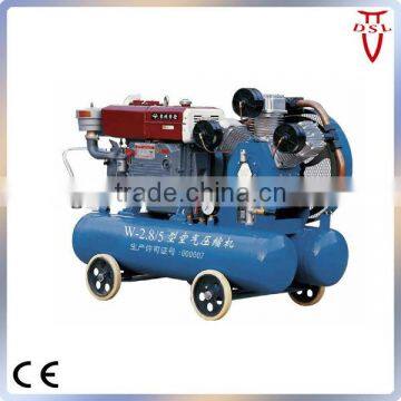 Mining air compressor with diesel engine