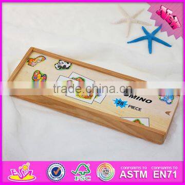 2016 Top Fashion Educational Kids Wooden Domino Brick W15A061 photo-3