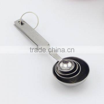 Stainless Steel Stainless Steel Set of 4 Measuring Spoons for Measuring Dry And Liquid Ingredients photo-2