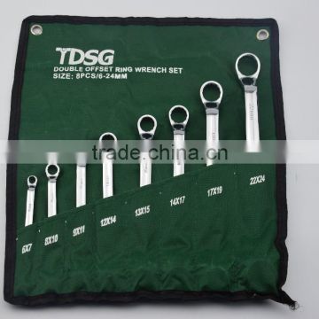 DOUBLE OFFSET RING WRENCH SET