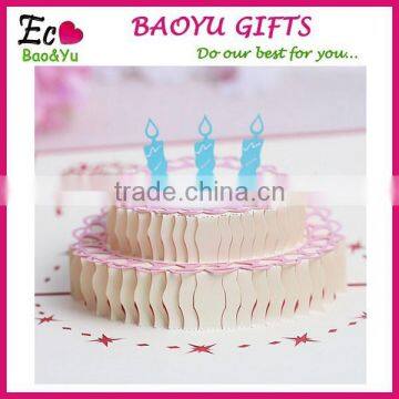 Happy Birthdaycake 3D Birthday Greeting Cards Creative Decorating Birthday Cards