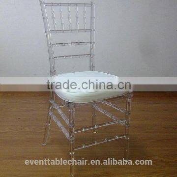 Qingdao Popular Clear Transparent Colored Resin Sillas Tiffany Chair for Wedding photo-4