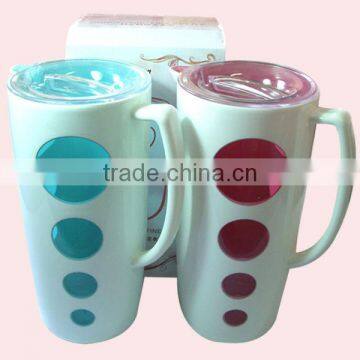 2L PS water jug with 4 cups