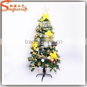 Artificial Plastic Mini Led Fiber Optic Pvc Christmas Tree Ornament for Home Decoration Lighted Pine Needle Trees Festival photo-2