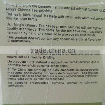 DR. MING Chinese Tea/TE Chino DR DEL.MING/Natural Herbal Weight Loss Tea photo-5
