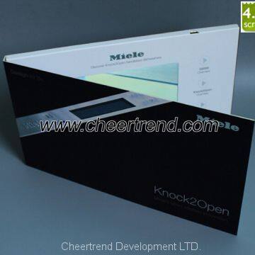 Italian language customized 4.3'' video brochure tft lcd video business card