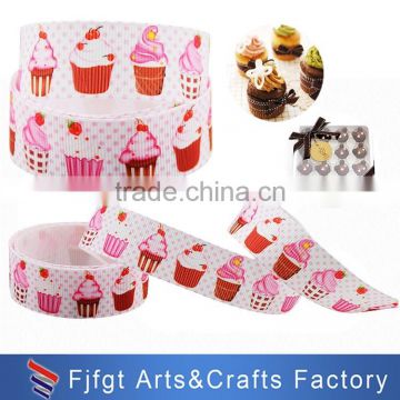 Custom new design printed logo washable strip fabric ribbon