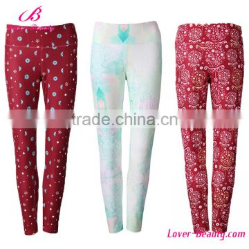 Hot sale colorful 92% polyester 8% spandex manufacturer leggings