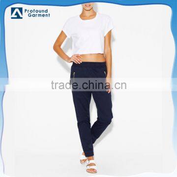 Women custom design outdoor pants/cotton fashion jogger casual pants for women 2015