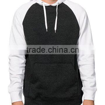 Custom Hooded Raglan Mens Sweatshirt photo-4