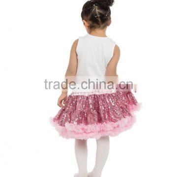 2016 Baby Girls Fall Sequin Outfit Kids Clothes Set Girls Boutique Set photo-2