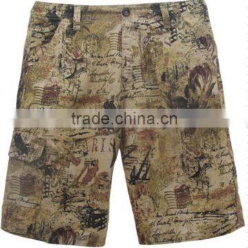 Men outwear casual clothing cargo shorts with belt