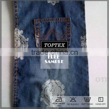100% Cotton Printed Indigo Denim Fabric for Jeans photo-3
