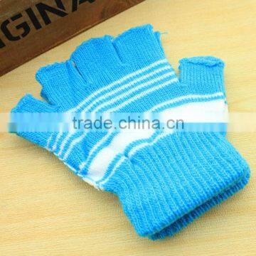 TC13030 Fashion Half Finger Kids Gloves Cheap Winter Knitting Warm Kids Winter Gloves Wholesale photo-3
