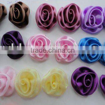 silk ribbon rose