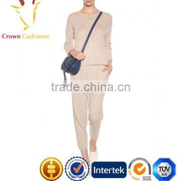 Ladies Casual Knitted 100% Cashmere Pants