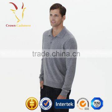 Anti-shrink Polo 100 Cashmere Sweaters for Men photo-5