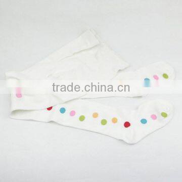 Girl Tights White Colorful Ponit Socks Long Socks photo-4