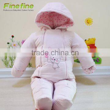 Cartoon Cotton Plain Cotton Baby Romper photo-2