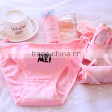Sexy Lace Young Girl Cute Panties Lady Cotton Pink Underwear E9 photo-4