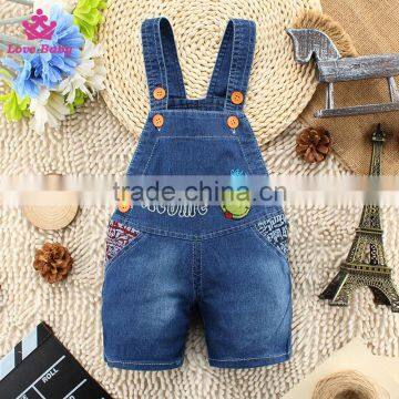 Little Kids Fashion Baby Pants Children Denim Short Overalls Kids Strap Jeans Pants