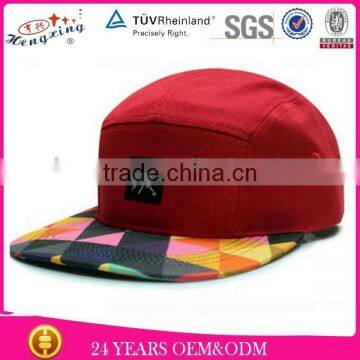 Flower leaf hat 5 panel hats wholesale