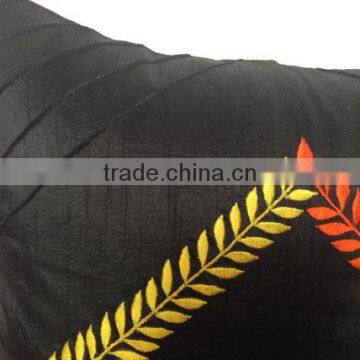 Black Decorative Pillow,black & Orange Pillow, Pin Tucks Pillow, Halloween Decor, Fal Decor, Pillow for Bedroom photo-5