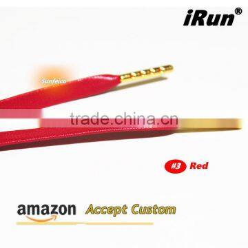 Official Flat Sneaker Leather Metallic Laces Soft Italian Sheepskin Shoelaces for Luxurious Leather Sneaker - Accept Custom photo-2