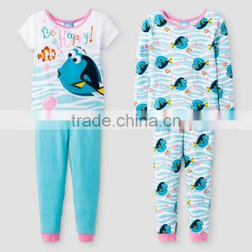 Hot Sale Custom Baby Kids Pijamas de Animales Wholesale Cute Baby Cartoon Design Sleepwear