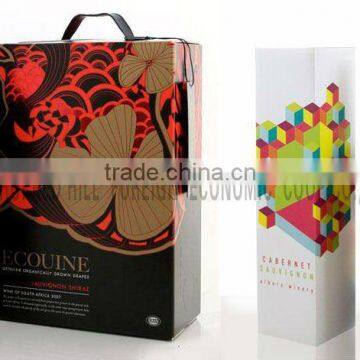 cardboard red wine packaging box
